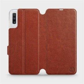 Etui do Samsung Galaxy A70 - wzór Brown&Orange