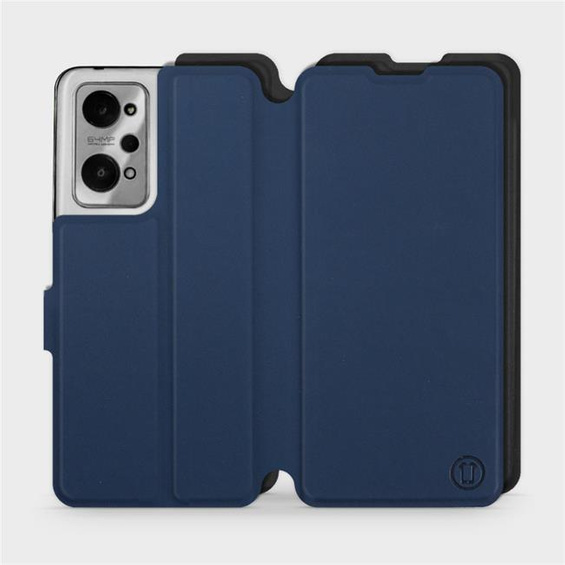 Etui Soft Touch do Realme GT 2 - wzór Głęboki granat z czernią