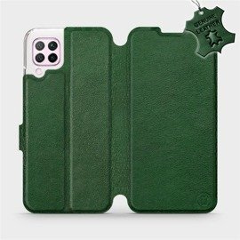 Etui ze skóry naturalnej do Huawei P40 Lite - wzór Green Leather