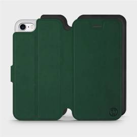 Etui Soft Touch do Apple iPhone SE 2022 - wzór Miejska zieleń z czernią
