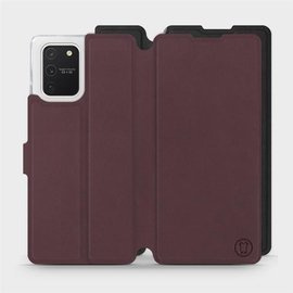 Etui Soft Touch do Samsung Galaxy S10 Lite - wzór Matowy burgund z czernią