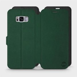 Etui Soft Touch do Samsung Galaxy S8 Plus - wzór Miejska zieleń z czernią