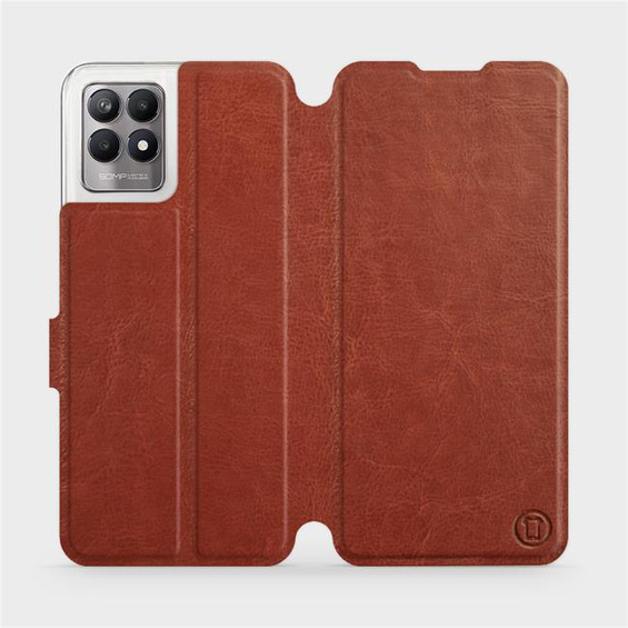 Etui do Realme 8i - wzór Brown&Gray