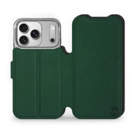 Etui Soft Touch do Apple iPhone 17 Pro - wzór Miejska zieleń z czernią
