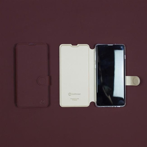 Etui Soft Touch do Motorola One Vision - wzór Matowy burgund z platyną