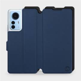 Etui Soft Touch do Xiaomi 12 Pro - wzór Głęboki granat z czernią