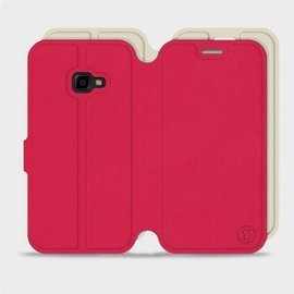 Etui Soft Touch do Samsung Galaxy Xcover 4 - wzór Żywa czerwień z platyną