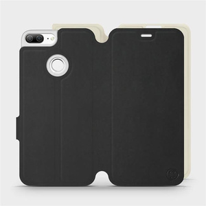 Etui Soft Touch do Huawei Honor 9 Lite - wzór Satynowa czerń z platyną