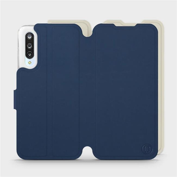 Etui Soft Touch do Xiaomi Mi 9 Lite - wzór Głęboki granat z platyną