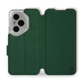 Etui Soft Touch do Huawei Honor 400 Pro - wzór Miejska zieleń z platyną