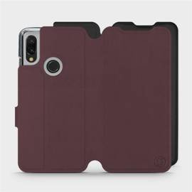 Etui Soft Touch do Xiaomi Redmi 7 - wzór Matowy burgund z czernią