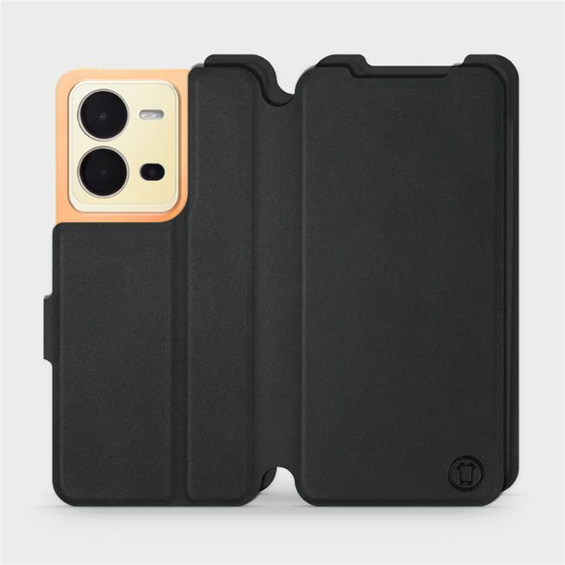 Etui Soft Touch do Vivo X80 Lite - wzór Satynowa czerń