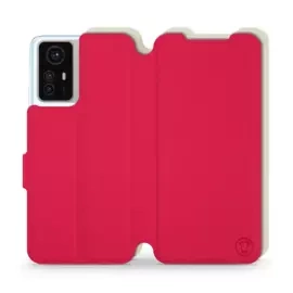 Etui Soft Touch do Xiaomi Redmi Note 12S - wzór Żywa czerwień z platyną