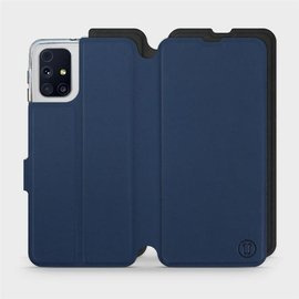 Etui Soft Touch do Samsung Galaxy M31s - wzór Głęboki granat z czernią