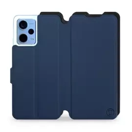 Etui Soft Touch do Xiaomi Redmi Note 12 5G - wzór Głęboki granat z czernią