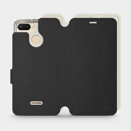 Etui Soft Touch do Xiaomi Redmi 6 - wzór Satynowa czerń z platyną