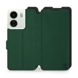 Etui Soft Touch do Xiaomi Redmi 13C - wzór Miejska zieleń z czernią