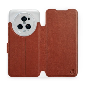 Etui do Huawei Honor Magic5 Pro 5G - wzór Brown&Orange