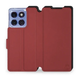 Etui Soft Touch do Motorola Edge 60 Pro - wzór Zachodząca czerwień z czernią