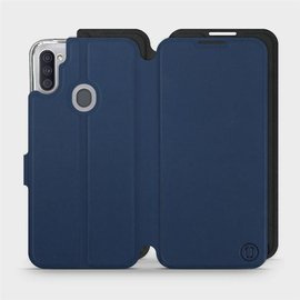 Etui Soft Touch do Samsung Galaxy M11 - wzór Głęboki granat z czernią