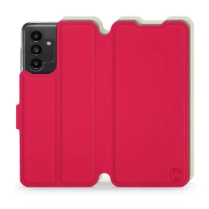 Etui Soft Touch do Samsung Galaxy A13 5G - wzór Żywa czerwień z platyną