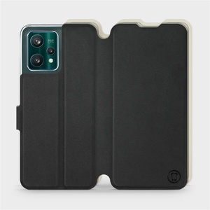 Etui Soft Touch do Realme 9 Pro Plus - wzór Satynowa czerń z platyną