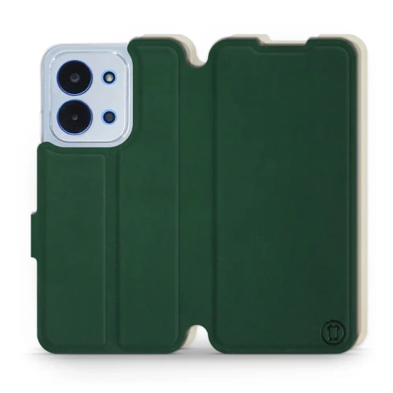 Etui Soft Touch do Xiaomi Redmi 15C - wzór Miejska zieleń z platyną