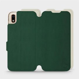 Etui Soft Touch do Huawei Y5 2019 - wzór Miejska zieleń z platyną
