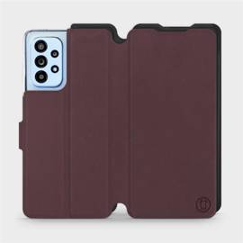 Etui Soft Touch do Samsung Galaxy A53 5G - wzór Matowy burgund z czernią