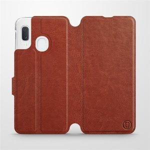Etui do Samsung Galaxy A20e - wzór Brown&Gray