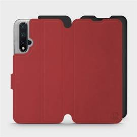 Etui Soft Touch do Huawei Honor 20 - wzór Zachodząca czerwień z czernią