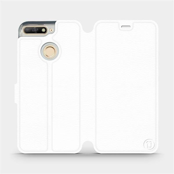 Etui do Huawei Honor 7A - wzór White&Orange