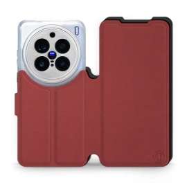 Etui Soft Touch do Vivo X200 Pro 5G - wzór Zachodząca czerwień z czernią