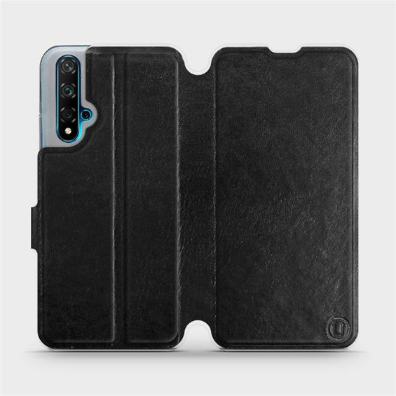Etui do Huawei Nova 5T - wzór Black&Orange