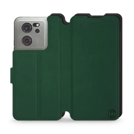 Etui Soft Touch do Xiaomi 13T Pro - wzór Miejska zieleń z czernią