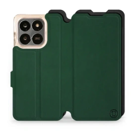 Etui Soft Touch do Huawei Honor X7d - wzór Miejska zieleń z czernią