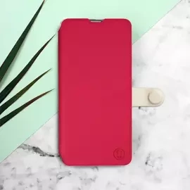 Etui Soft Touch do Motorola Moto G23 - wzór Żywa czerwień z platyną