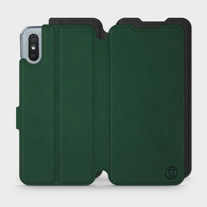 Etui Soft Touch do Xiaomi Redmi 9A - wzór Miejska zieleń z czernią