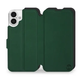 Etui Soft Touch do Apple iPhone 16 Plus - wzór Miejska zieleń z czernią