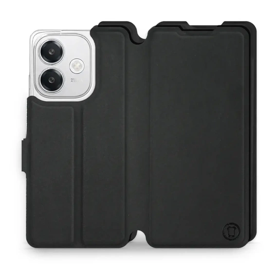 Etui Soft Touch do OPPO A40M - wzór Satynowa czerń