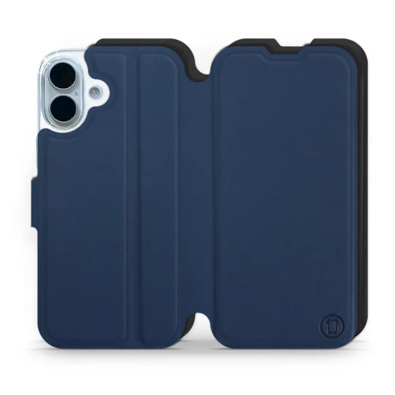Etui Soft Touch do Apple iPhone 17 - wzór Głęboki granat z czernią