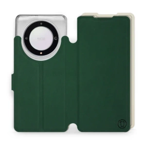 Etui Soft Touch do Huawei Honor Magic5 Lite 5G - wzór Miejska zieleń z platyną