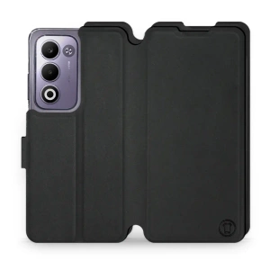 Etui Soft Touch do OPPO A5m - wzór Satynowa czerń