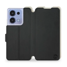 Etui Soft Touch do Xiaomi POCO M6 Pro - wzór Satynowa czerń z platyną