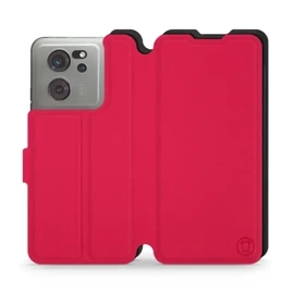 Etui Soft Touch do Xiaomi 13T Pro - wzór Żywa czerwień z czernią