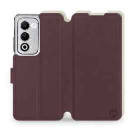 Etui Soft Touch do OPPO A5 5G - wzór Matowy burgund z platyną