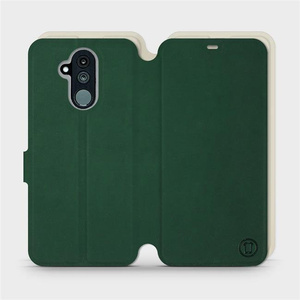 Etui Soft Touch do Huawei Mate 20 Lite - wzór Miejska zieleń z platyną