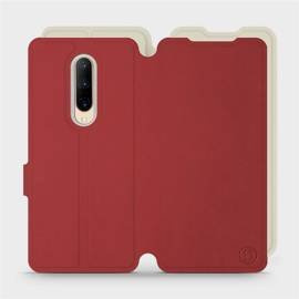 Etui Soft Touch do OnePlus 7 Pro - wzór Zachodząca czerwień z platyną