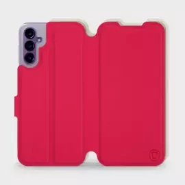 Etui Soft Touch do Samsung Galaxy A14 5G - wzór Żywa czerwień z platyną
