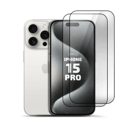 Zestaw 2x Szkło hartowane Clear 9H do Apple iPhone 15 Pro
